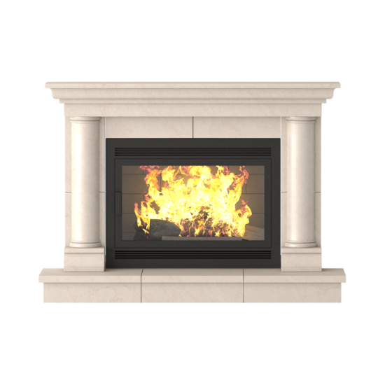 Stone Fireplace